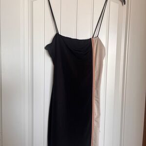 Black and Beige Body Dress